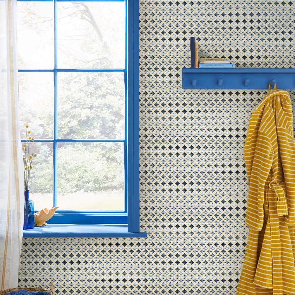 Beckett Star Wallpaper 118579 by Joules in Coast Blue